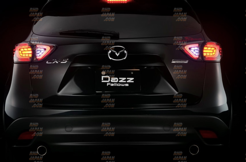 Dazz Fellows Premium LED Fiber Tail Lamp Set Clear Chrome - KE2AW